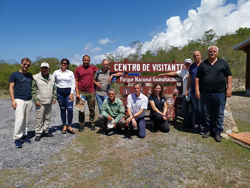 Equipe du projet, site de Santa Lucia - Cuba
