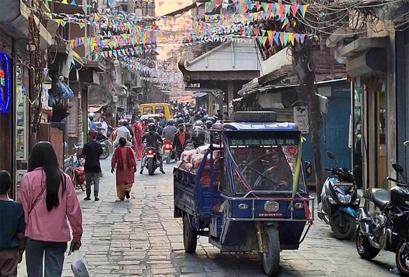 Népal Kathmandu rue