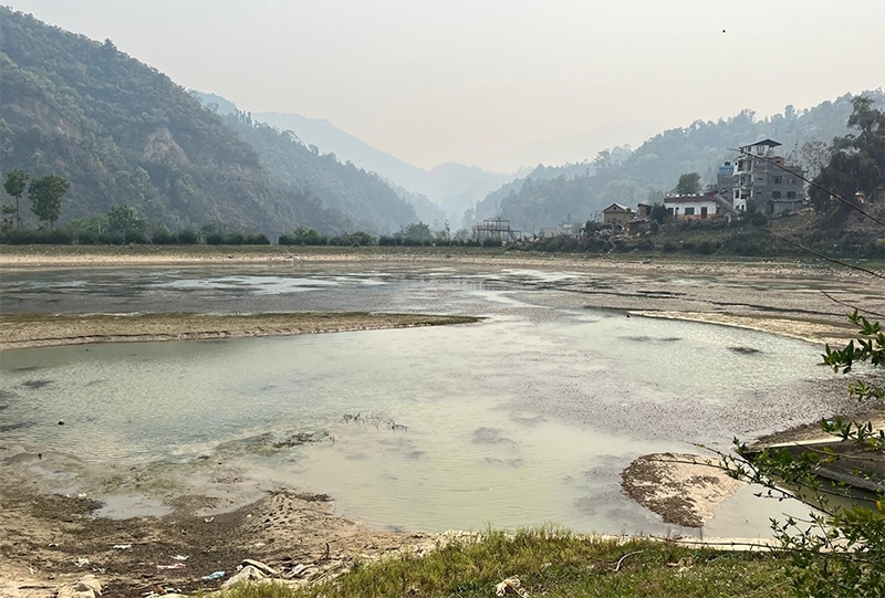 Réservoir d'eau au Népal 