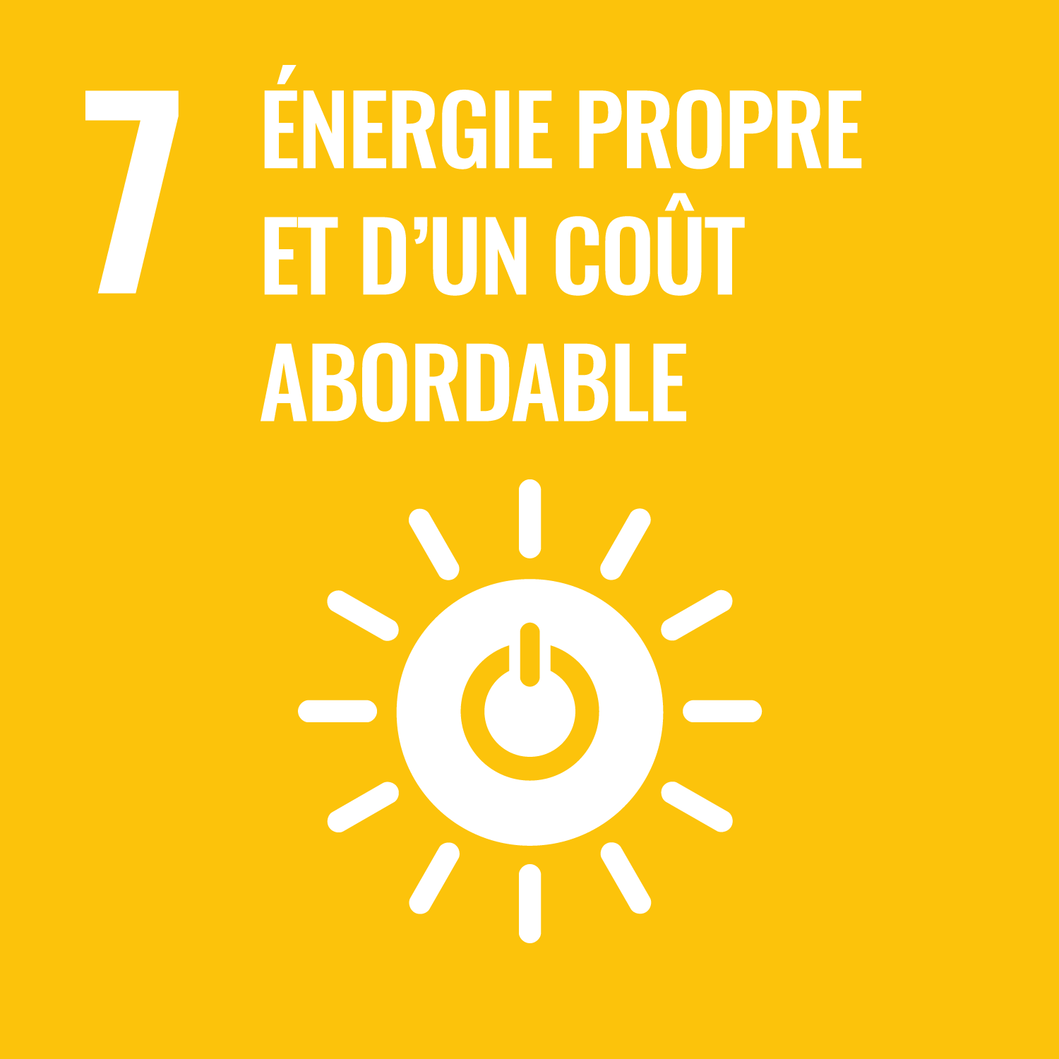 7 - Energie propre et d'un coût abordable