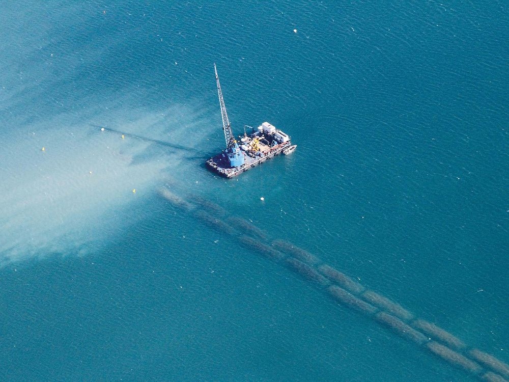 Atténuateur de houle au large du Lido de Sete