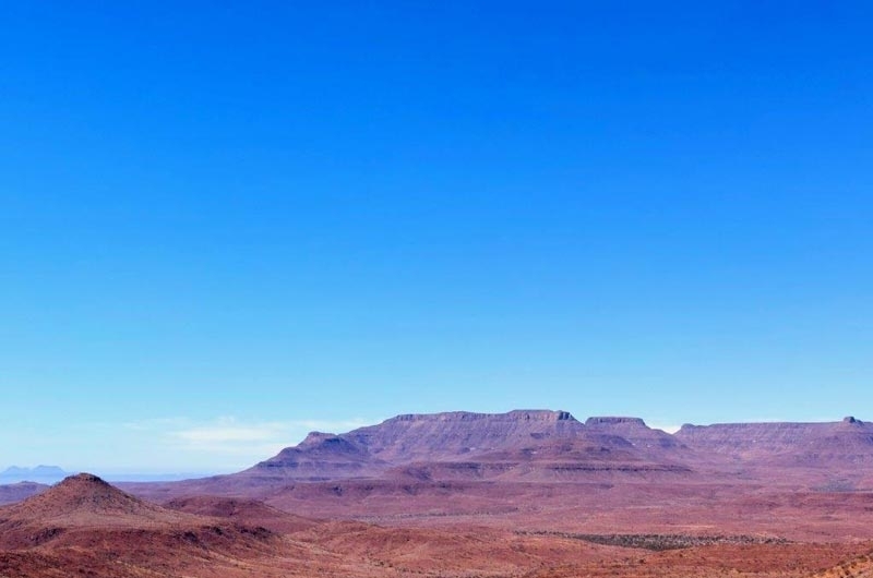 Paysage désertique en Namibie