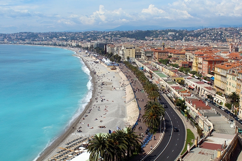 Vue sur la promenade des anglais 