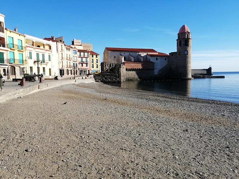 Collioure risque d'érosion cotière