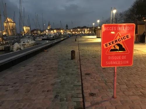 Marine flooding alert drills for the La Rochelle metropolitan area